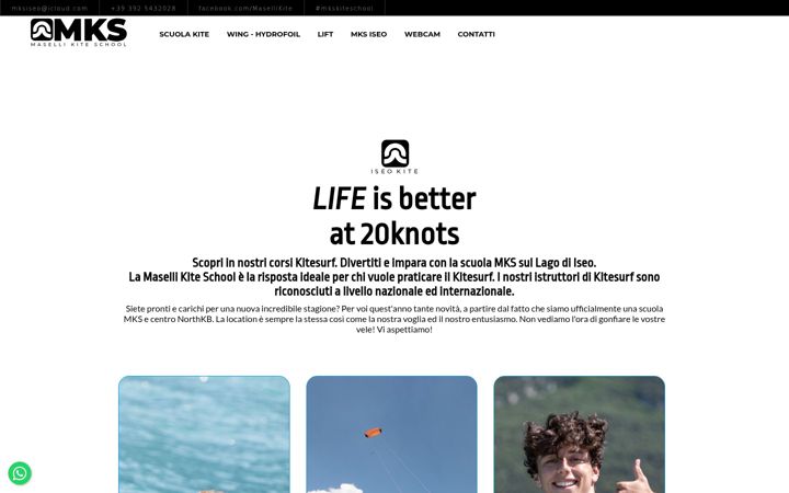 Screenshot of kitesurfiseo.it