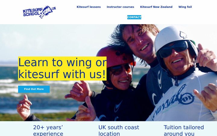 Screenshot of kitesurfuk.com