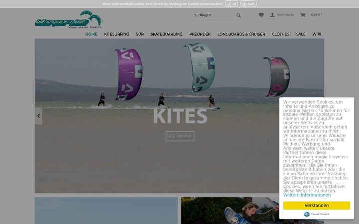 Screenshot of kiteyourlimit.de