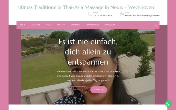 Screenshot of kitimas-traditionelle-thai-asia-massage.de