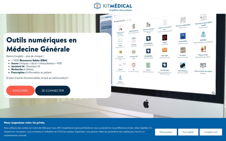 Screenshot of kitmedical.fr