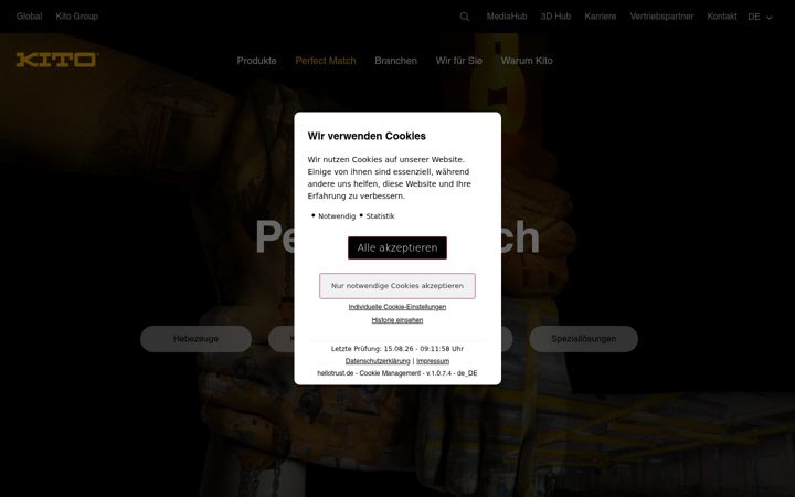 Screenshot of kitogroup.eu