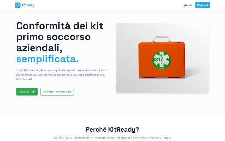 Screenshot of kitready.it