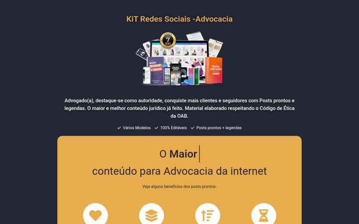 Screenshot of kitredesocial.com.br
