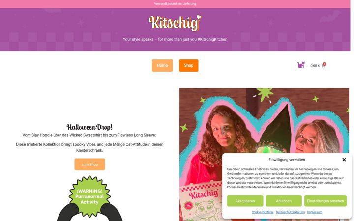 Screenshot of kitschig.com