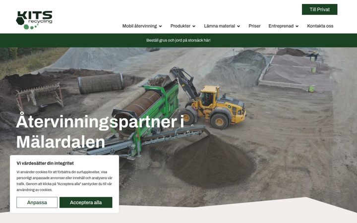 Screenshot of kitscontractor.se