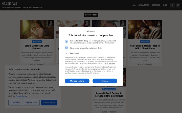 Screenshot of kitsdigitais.com.br