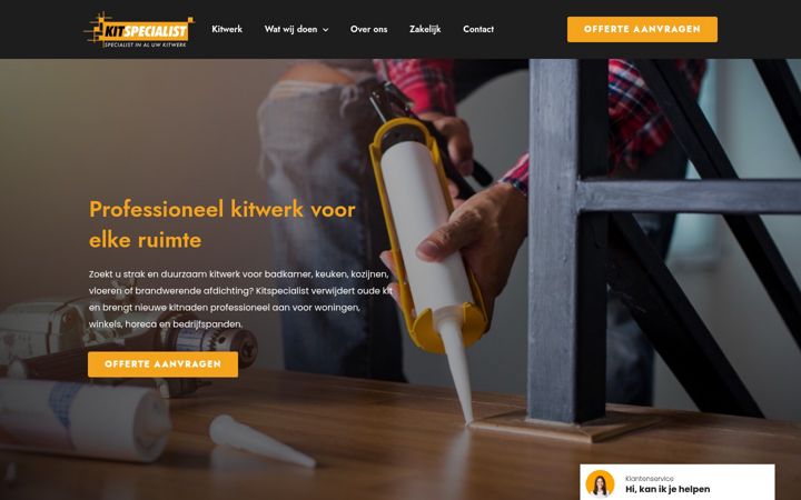 Screenshot ta' kitspecialist.nl