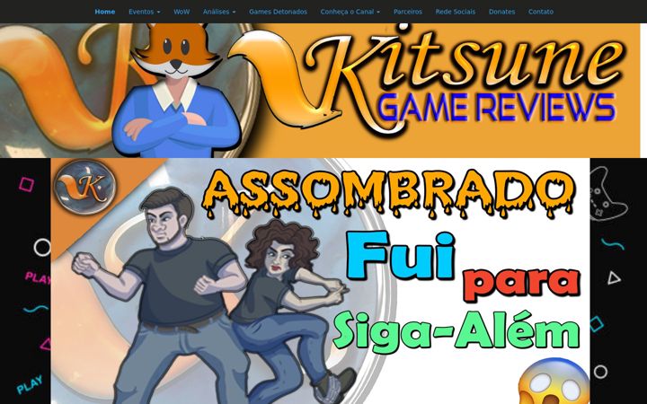 Screenshot of kitsunegamereviews.com.br