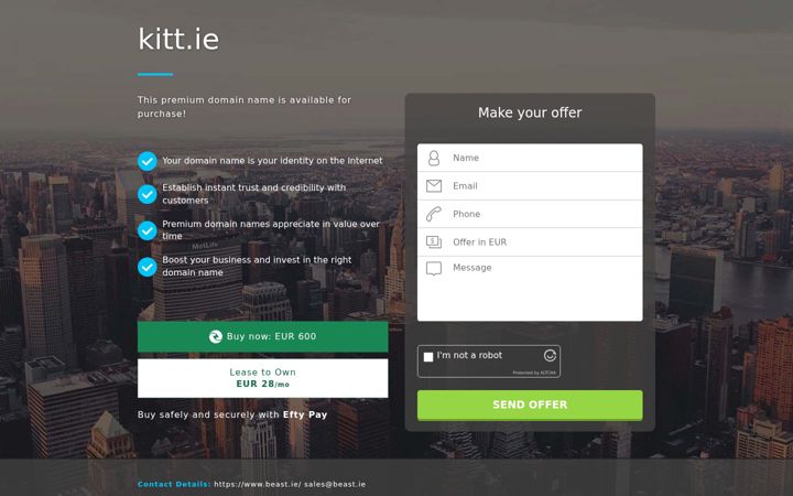 Screenshot of kitt.ie