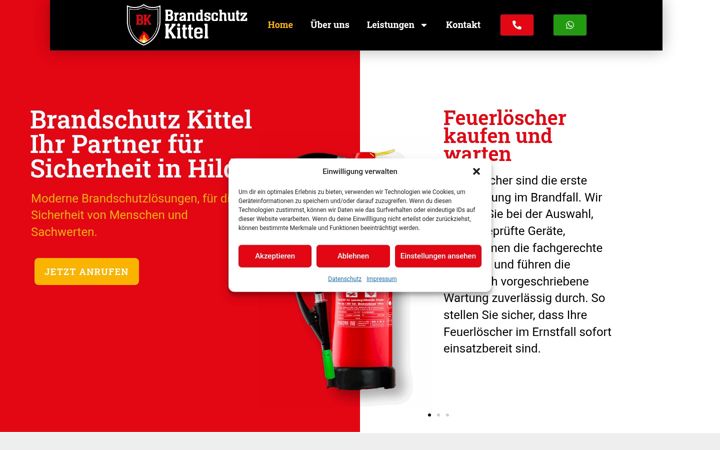 Screenshot of kittel-brandschutz.de