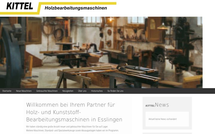Screenshot of kittel-maschinen.de