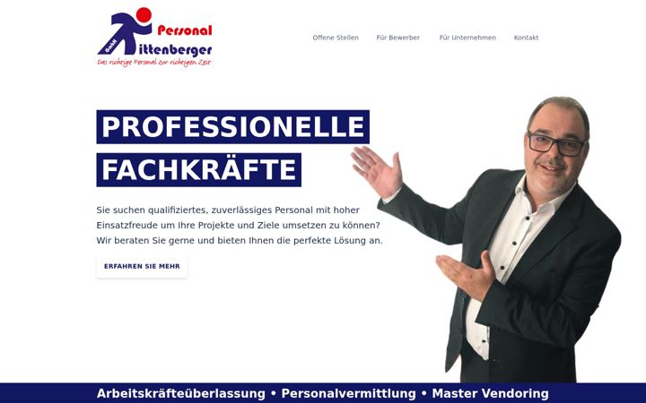 Screenshot of kittenberger-personal.com