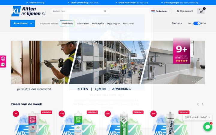 Screenshot of kittenenlijmen.nl