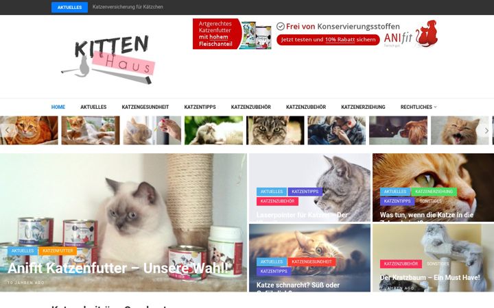 Screenshot of kittenhaus.de