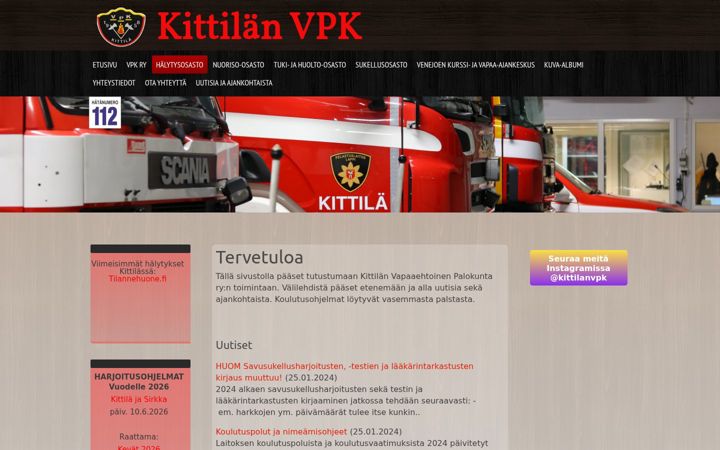 Screenshot of kittilanvpk.fi