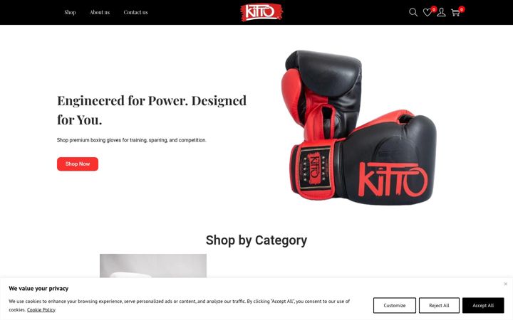 Screenshot of kittoboxing.com