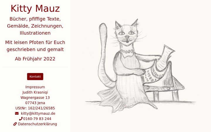 Screenshot of kittymauz.de