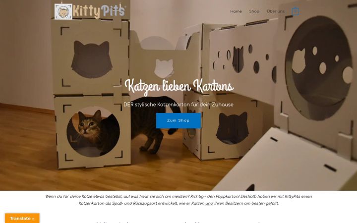 Screenshot of kittypits.de