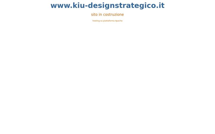 Screenshot of kiu-designstrategico.it