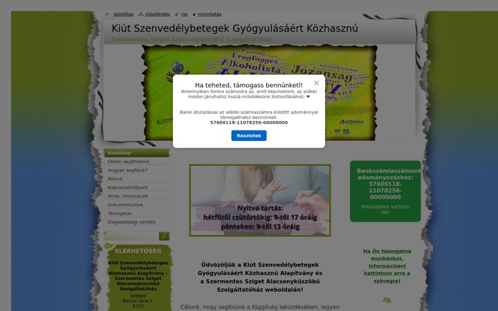 Screenshot of kiutalapitvany.hu