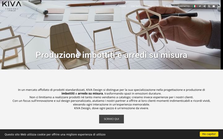 Screenshot of kivadesign.it