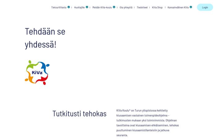Screenshot of kivakoulu.fi