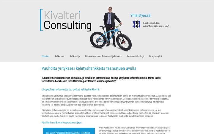 Screenshot of kivaltericonsulting.fi