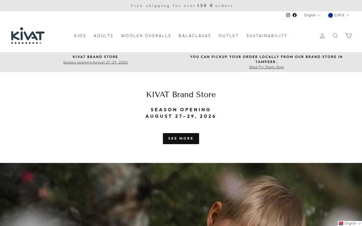 Screenshot of kivatshop.com