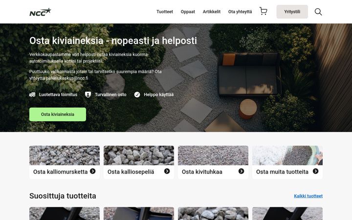 Screenshot of kivi.fi