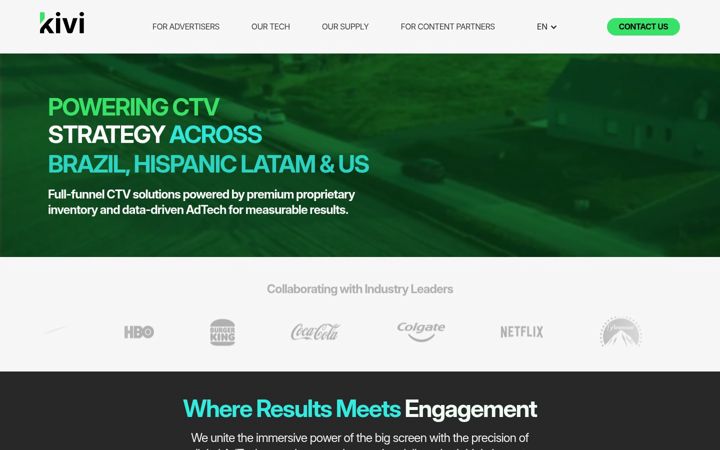 Screenshot of kiviads.com