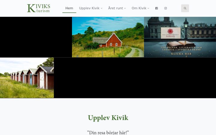 Screenshot of kiviksturism.se