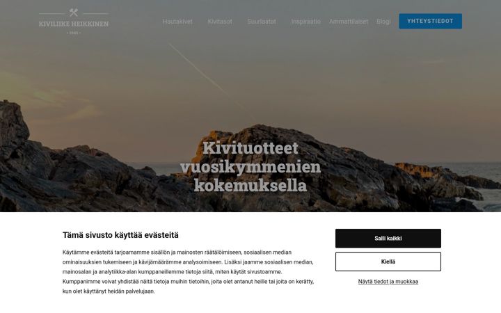 Screenshot of kiviliikeheikkinen.fi