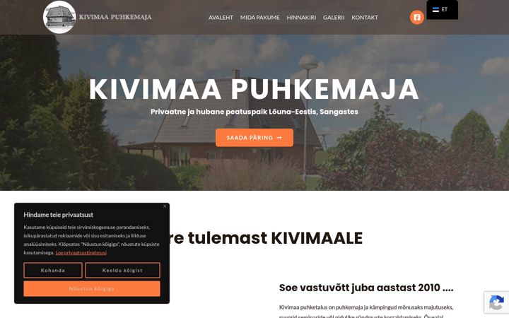 Screenshot of kivimaa.ee