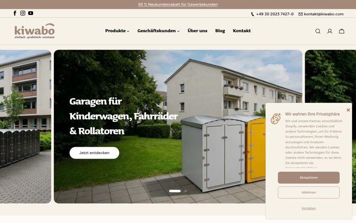 Screenshot of kiwabo.com