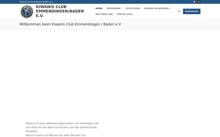 Screenshot of kiwanis-em.de