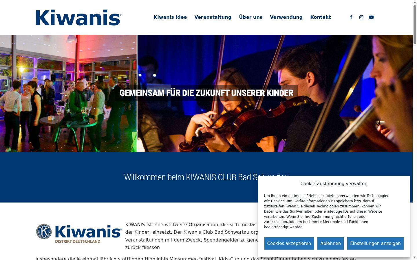 Screenshot van de toestemmingsbanner zoals getoond vóór enige interactie