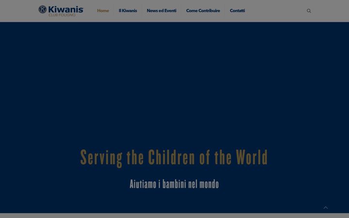 Screenshot of kiwanisclubfoligno.it