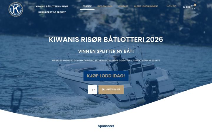 Screenshot of kiwanisrisor.no