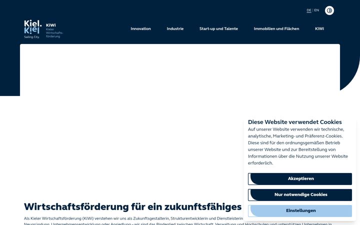 Screenshot of kiwi-kiel.de