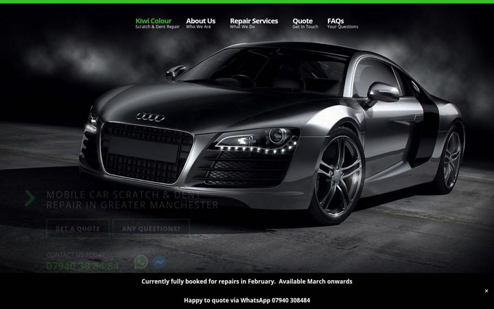 Screenshot of kiwicolourmanchester.co.uk