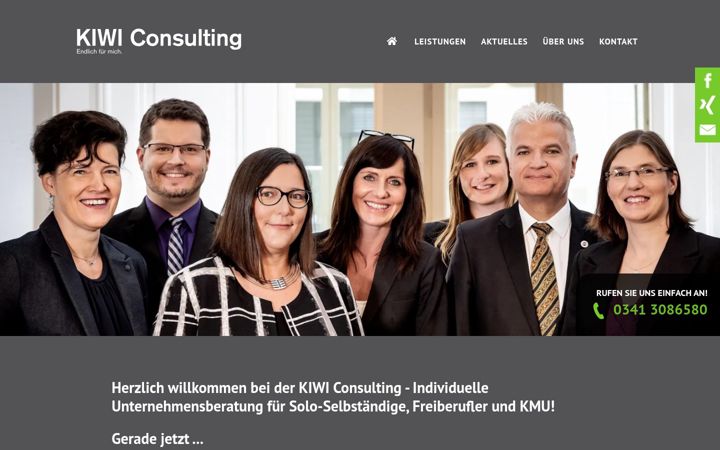 Screenshot of kiwiconsulting.de