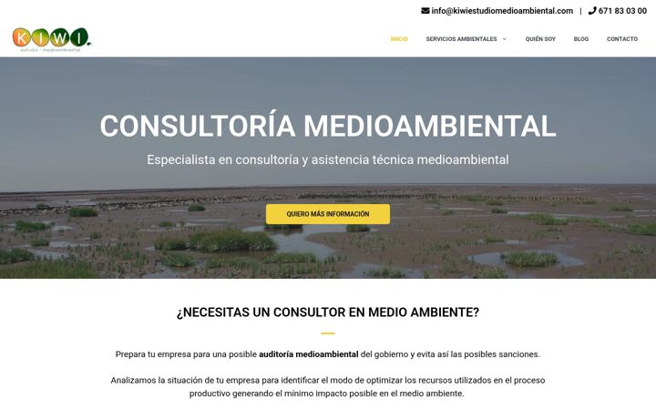 Screenshot of kiwiestudiomedioambiental.es