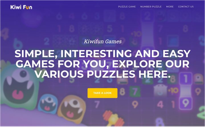 Screenshot of kiwifungames.com