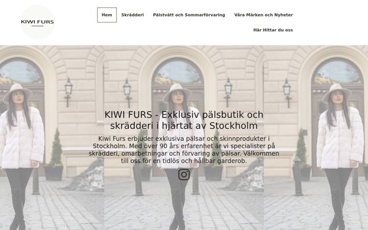 Screenshot of kiwifurs.se