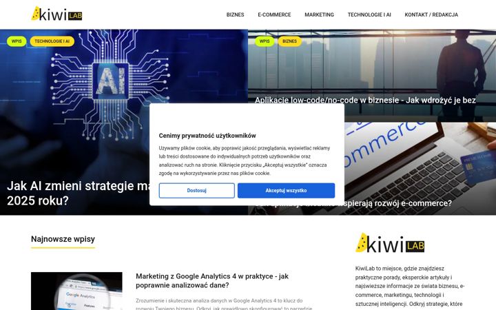 Screenshot of kiwilab.pl