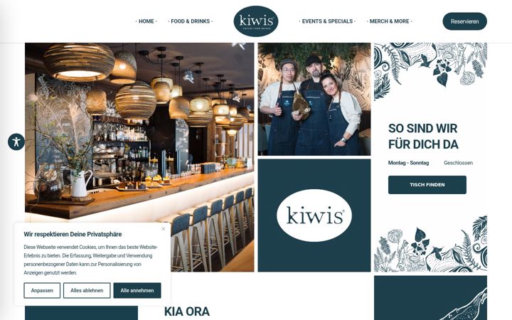 Screenshot of kiwisbar.de