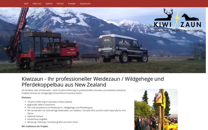 Screenshot of kiwizaun.com