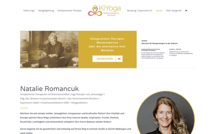 Screenshot of kiyoga.ch