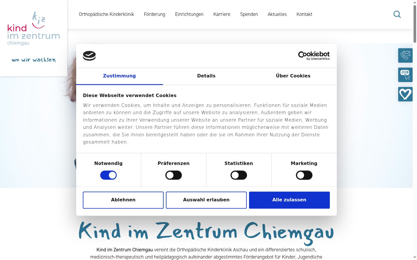 Zrzut ekranu banera zgody wyświetlanego przed jakąkolwiek interakcją